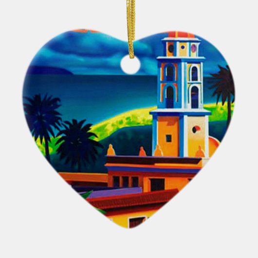 Cuba-reizen Keramisch Ornament (Voorkant)