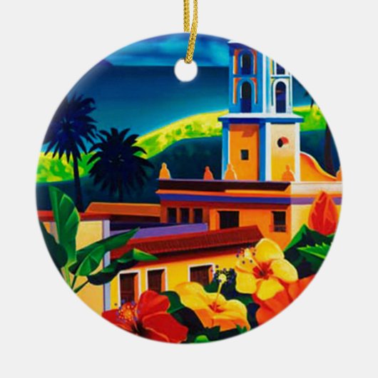 Cuba-reizen Keramisch Ornament (Voorkant)