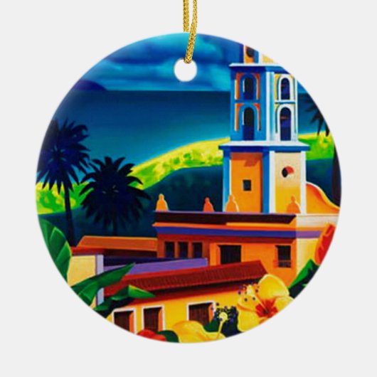  Cuba-reizen Keramisch Ornament (Voorkant)