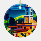  Cuba-reizen Keramisch Ornament (Achterkant)