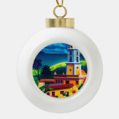  Cuba-reizen Keramische Bal Ornament (Voorkant)