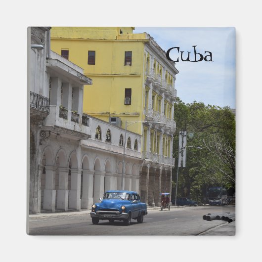 Cuba Reizen Oude Auto's Magneet (Voorkant)