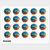  Cuba-reizen Ronde Sticker (Vel)