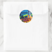 Cuba-reizen Ronde Sticker (Tas)