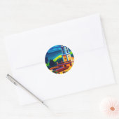  Cuba-reizen Ronde Sticker (Envelop)