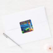  Cuba-reizen Vierkante Sticker (Envelop)