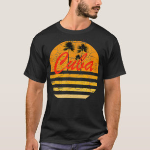 Cuba Retro 70s Throwback Surf T-shirt