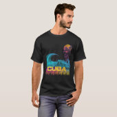 Cuba Retro 80s Stijl  Vaporwave Surf T-shirt (Voorkant volledig)