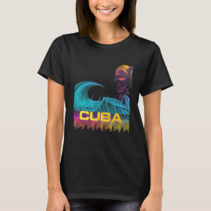 Cuba Retro 80s stijl vintage vaporwave surfen T-shirt