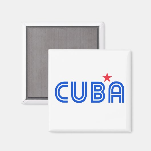 Cuba Retro Magneet (Voorkant / Achterkant)