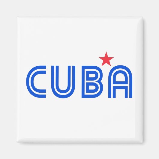 Cuba Retro Magneet (Voorkant)