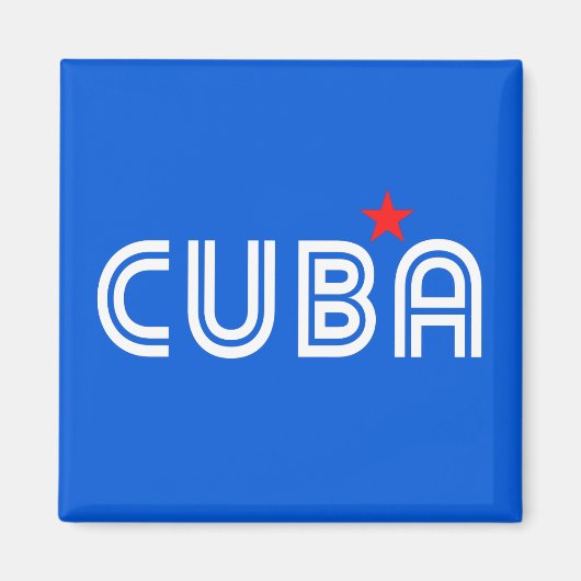 Cuba Retro Magneet (Voorkant)