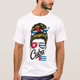 Cuba Retro Sjaal & Zonnebril  – Stijlvolle Cubaans T-shirt