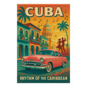 Cuba – Rhythm of the Caribbean Perfect Poster (Voorkant)