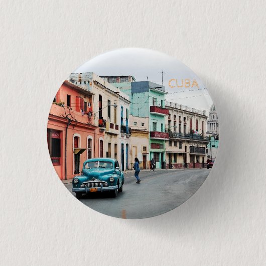 Cuba Ronde Button 3,2 Cm (Voorkant)
