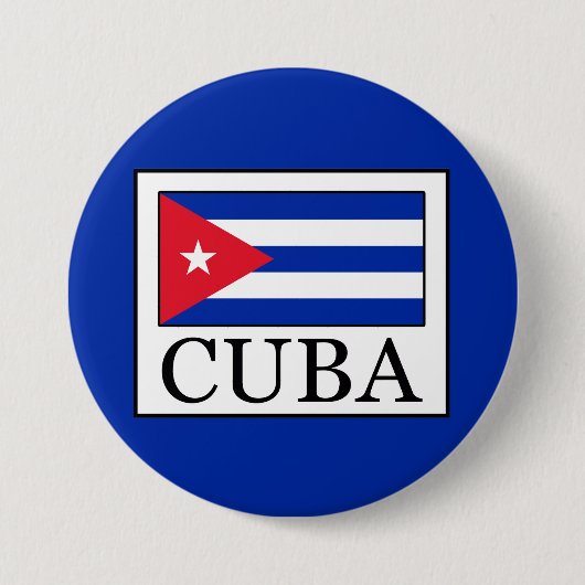 Cuba Ronde Button 7,6 Cm (Voorkant)