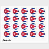 cuba ronde sticker (Vel)