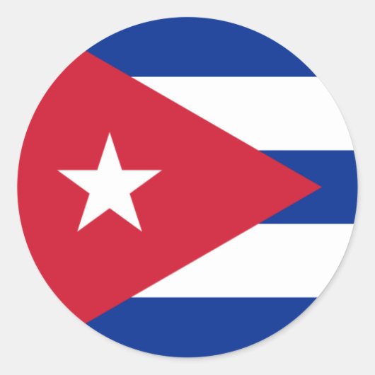 cuba ronde sticker (Voorkant)