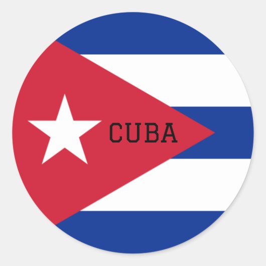 cuba ronde sticker (Voorkant)