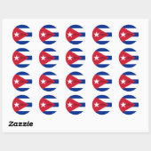 cuba ronde sticker (Vel)