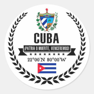 Cuba Ronde Sticker