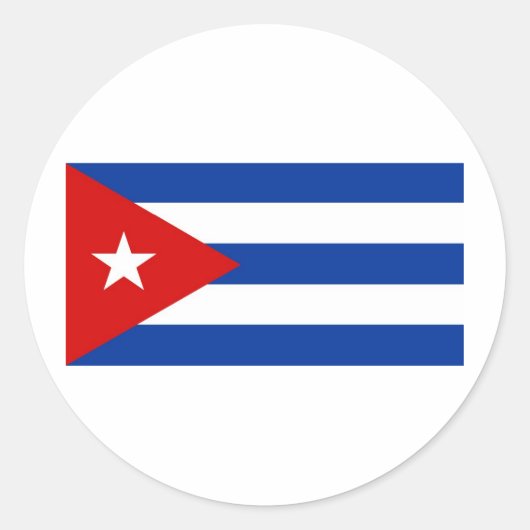 Cuba Ronde Sticker (Voorkant)