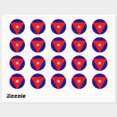 cuba ronde sticker (Vel)