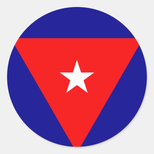 cuba ronde sticker (Voorkant)