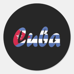 Cuba Ronde Sticker