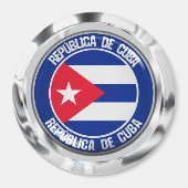 Cuba Round Emblem Magneet (Voorkant)