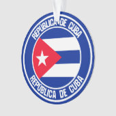 Cuba Round Emblem Ornament (voorkant)