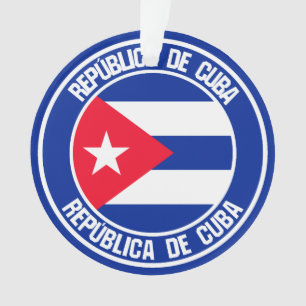 Cuba Round Emblem Ornament