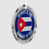 Cuba Round Emblem Ornament (voorkant)