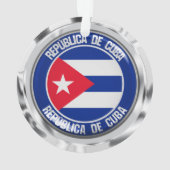 Cuba Round Emblem Ornament (achterkant)