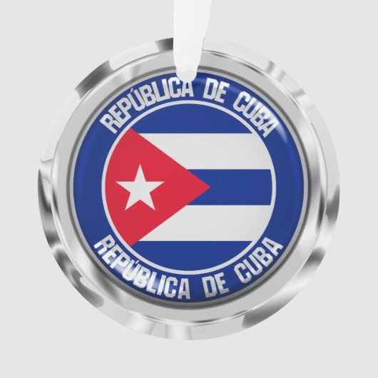 Cuba Round Emblem Ornament (voorkant)