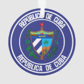 Cuba Round Emblem Ornament (achterkant)