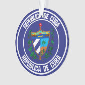 Cuba Round Emblem Ornament (voorkant)