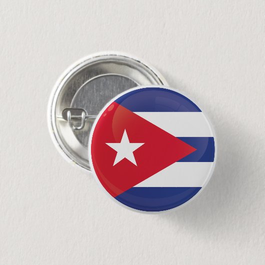 Cuba Round Icon-vlag Ronde Button 3,2 Cm (Voorkant /achterkant)