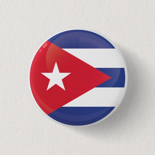Cuba Round Icon-vlag Ronde Button 3,2 Cm (Voorkant)