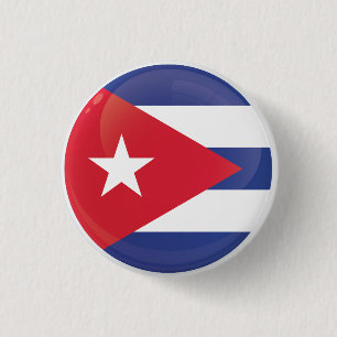 Cuba Round Icon-vlag Ronde Button 3,2 Cm