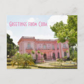 Cuba roze Mansion Briefkaart (Voorkant)