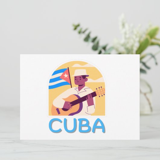 Cuba Salsa Kaart (Staand voorkant)