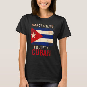 Cuba schreeuwt Cubaanse vlag Havana T-shirt