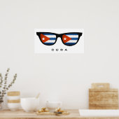 Cuba Shades aangepaste tekst & kleur poster (Keuken)