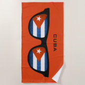 CUBA Shades aangepaste teksthanddoek Strandlaken (Voorkant)