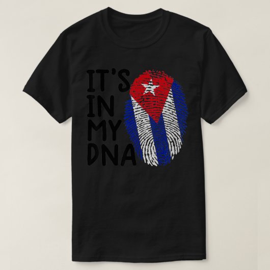 Cuba shirt vrouwen Cuban Flag man in MIJN DNA Cu (Design voorkant)