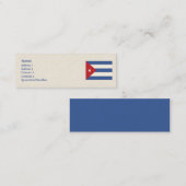 Cuba - Skinny Mini Visitekaartje (Voorkant / Achterkant)