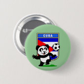 Cuba Soccer Panda Ronde Button 5,7 Cm (Voorkant /achterkant)