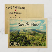 Cuba sparen de Briefkaarten van de Datum (Voorkant / Achterkant)