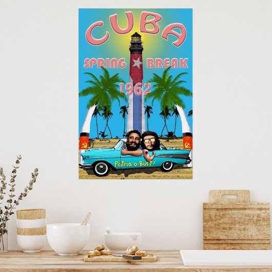 Cuba Spring Break 1962 Poster (Keuken)